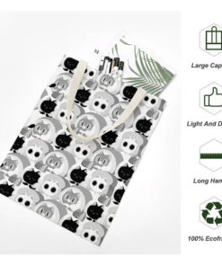 Alternative view of Personalized Graphic Canvas Tote Bag