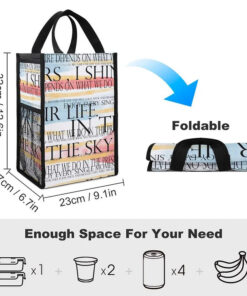 Alternative view of Chic Foldable Lunch Tote for Daily Use