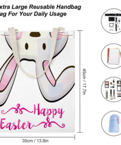 Alternative view of Custom Design Canvas Shopping Bags