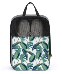 Compact Travel Shoe Bag with Double Zipper Design